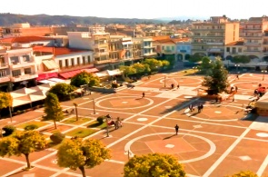 Вид на Центральную площадь Спарты. Веб-камеры Пелопоннеса
