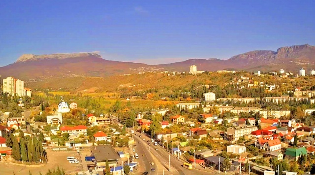 Панорама города. Веб-камеры Алушты