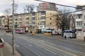 Перекресток улиц Советский проспект и Мусоргского. Веб камеры Калининграда онлайн