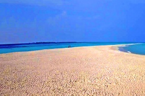 Песчаная отмель на острове Куреду. Веб-камеры Мальдив