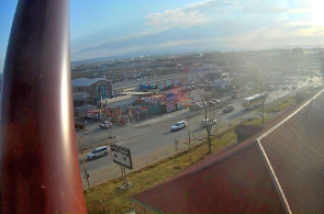 Перекресток улиц Гагарина - 1-ая рабочая. Веб-камеры Артем онлайн