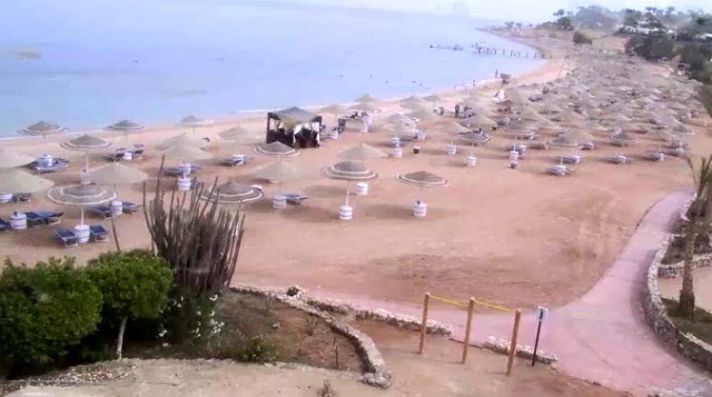 Веб-камера отеля Domina Coral Bay Aquamarine с видом на пляж и море