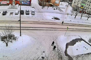 Пешеходный переход на улице Гоголя. Веб-камеры Питкяранты онлайн