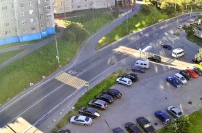 Пешеходный переход на ул. Скальной. Веб-камеры Мурманска