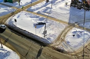 Пешеходный переход на Водолазном переулке. Веб-камеры Петрозаводска