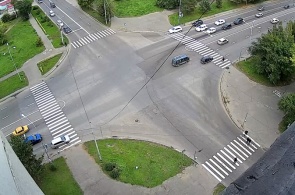 Перекресток пр.Первостроителей - ул.Вокзальная веб камера онлайн