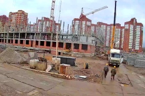 Строительство школы на Холмогорской, 2ж. Веб-камеры Перми
