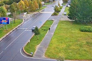 Перекресток Энергетиков и Строительной. Веб-камеры Оленегорска онлайн