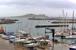 Вид на север из Яхт-клуба Howth. Веб-камеры Дублина