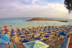Пляж Nissi Bay. Веб камеры Айя-Напы онлайн