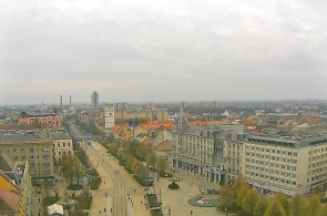Площадь Реформаторского храма. Веб камеры Дебрецена онлайн