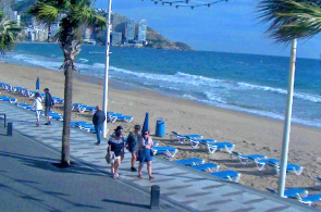 Benidorm Beach. Панорамная веб камера. Веб камеры Аликанте онлайн