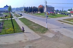 Перекресток на улице Ленина. Веб-камеры Верхние Татышлы