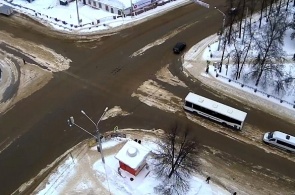 Перекресток улиц Цюрупы - Коммунистическая. Веб камеры Уфы онлайн