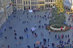 Площадь Гранд-Плас. Панорамная веб камера Брюсселя онлайн