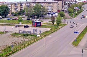 Перекресток Победы и Пушкина. Веб-камеры Каменска-Уральского