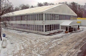 КВЦ Сокольники. Обзор в направлении выставочного павильона 7А.