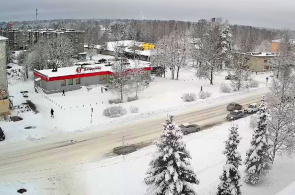 Улица Ленина в городе Суоярви